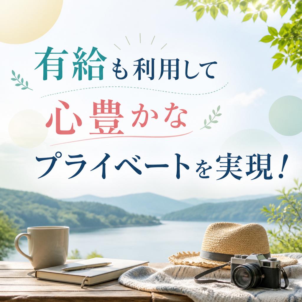 有給も利用して心豊かなプライベートを実現！